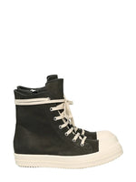 Nubuck high-top sneakers