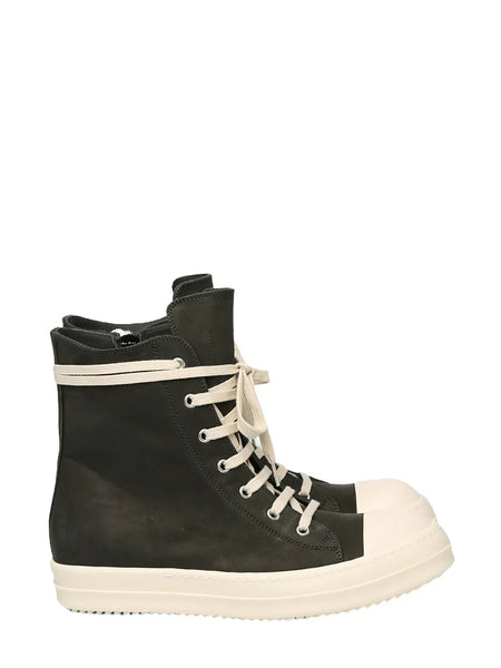 Nubuck high-top sneakers