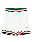COTTON CHEVRON CROCHET SHORTS