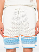 COTTON TENNIS CROCHET SHORTS