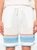 COTTON TENNIS CROCHET SHORTS