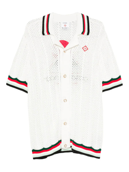 COTTON MONTAGNE ONDULEE CROCHET SHIRT