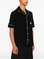 MONOGRAM JACQUARD TOWELLING SHORT SLEEVE SHIRT