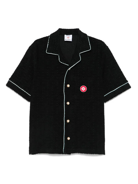 MONOGRAM JACQUARD TOWELLING SHORT SLEEVE SHIRT