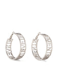 Logo hoop earrings