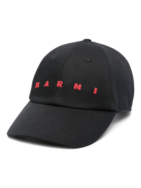 Organic cotton baseball cap with embroidered logo