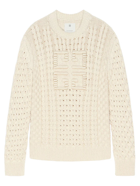 4g cable-knit sweater