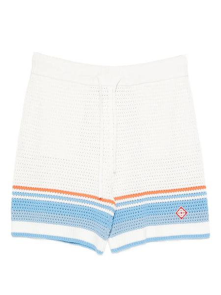COTTON TENNIS CROCHET SHORTS