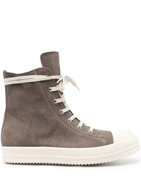 high-top suede sneakers