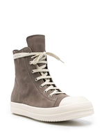 high-top suede sneakers