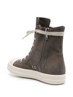 high-top suede sneakers
