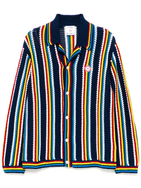 CROCHET STRIPE SHIRT