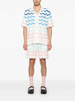 GRADIENT WAVE CROCHET SHIRT