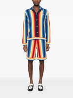 GRADIENT STRIPE TOWELLING JACKET
