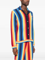 GRADIENT STRIPE TOWELLING JACKET