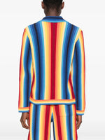 GRADIENT STRIPE TOWELLING JACKET