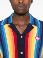 GRADIENT STRIPE TOWELLING JACKET
