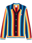 GRADIENT STRIPE TOWELLING JACKET